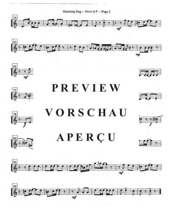 Produktgalerie: Seite 18 von 21 Haunting Rag , , (Blechbläser Quintett)