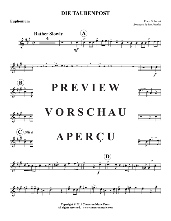 gallery: Die Taubenpost , , (Bariton/Pos + Klavier)