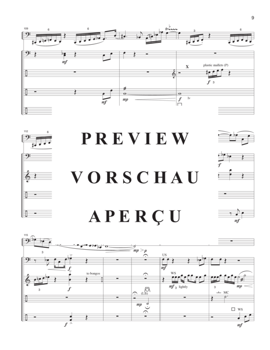 Product gallery: Page 13 of 21 Spectrum , , (bass clarinet solo and 4 percussionists)