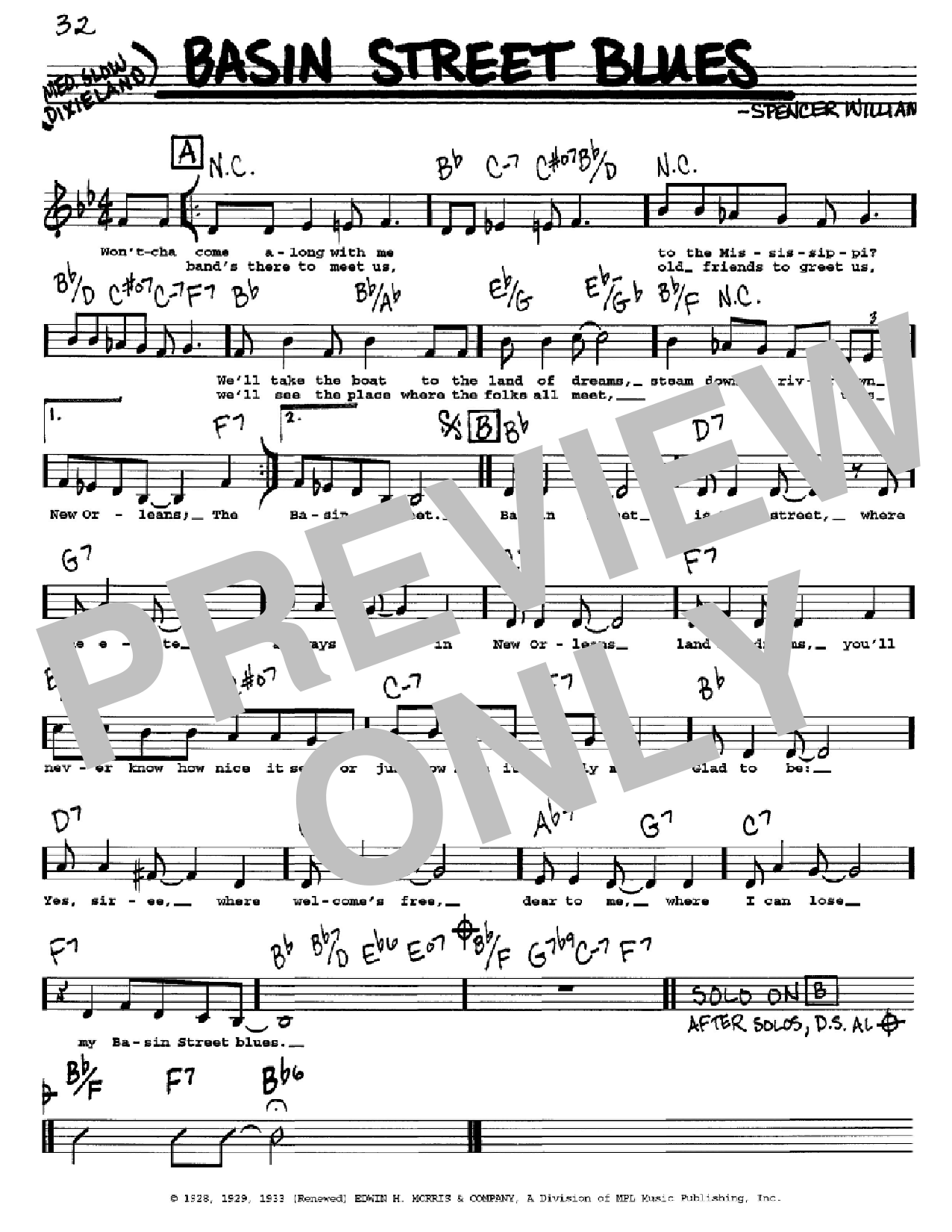 Produktbild zu: Basin Street Blues