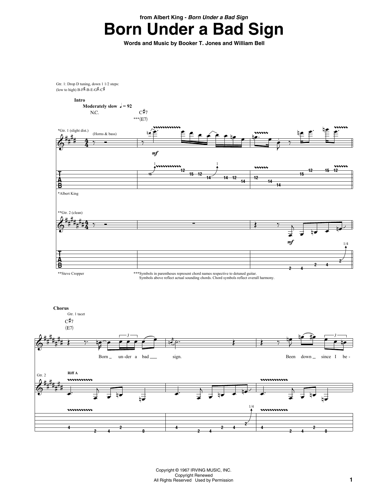 Produktgalerie: Seite 1 von 1 Born Under A Bad Sign, Albert King, Gitarre