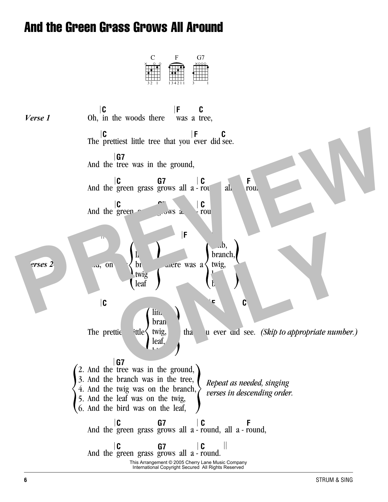 Produktgalerie: Seite 1 von 1 And The Green Grass Grows All Around, Traditional, Gitarre