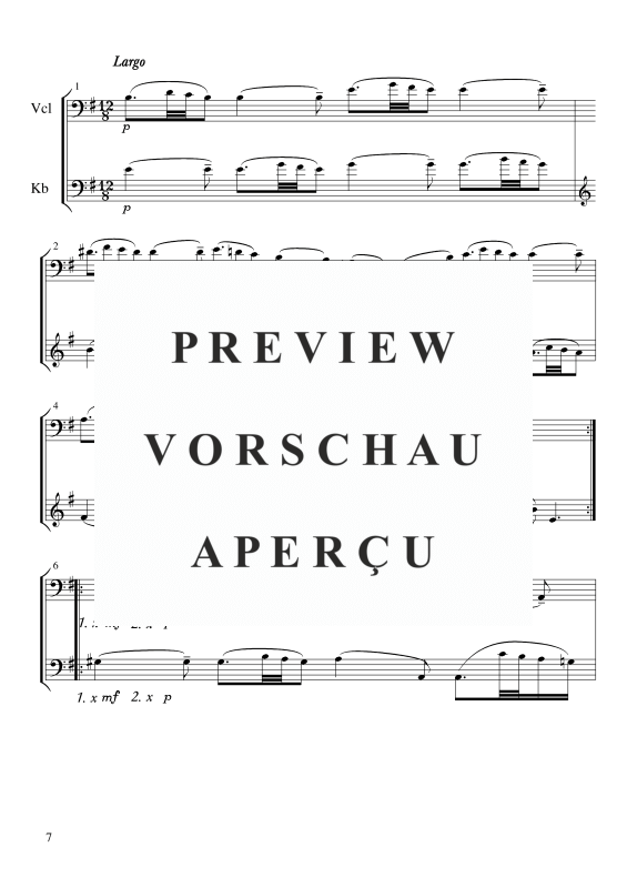 Produktgalerie: Seite 8 von 11 Sonate E-Moll, , Cello und Kontrabass