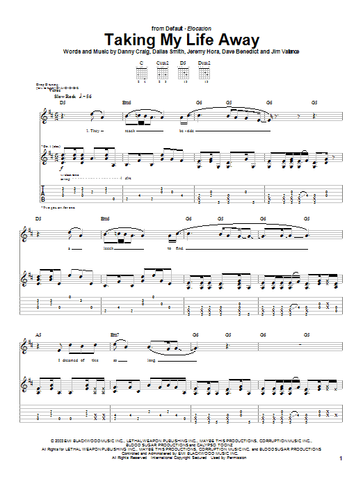 Produktgalerie: Seite 1 von 1 Taking My Life Away, Default, Gitarre