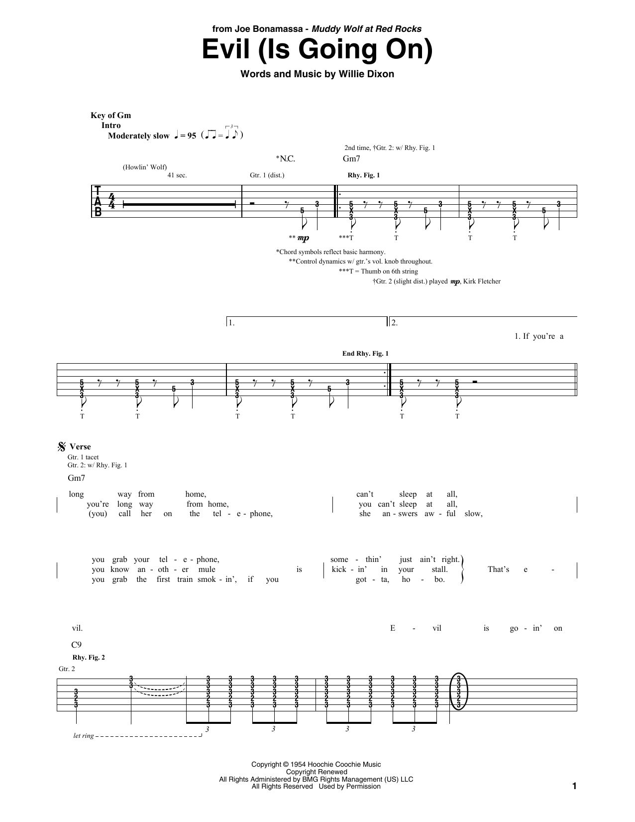Product gallery: Page 1 of 1 Evil (Is Going On), Joe Bonamassa
