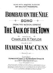 cover: Bombay On The Nile, Hamish MacCunn, Gesang, Klavier