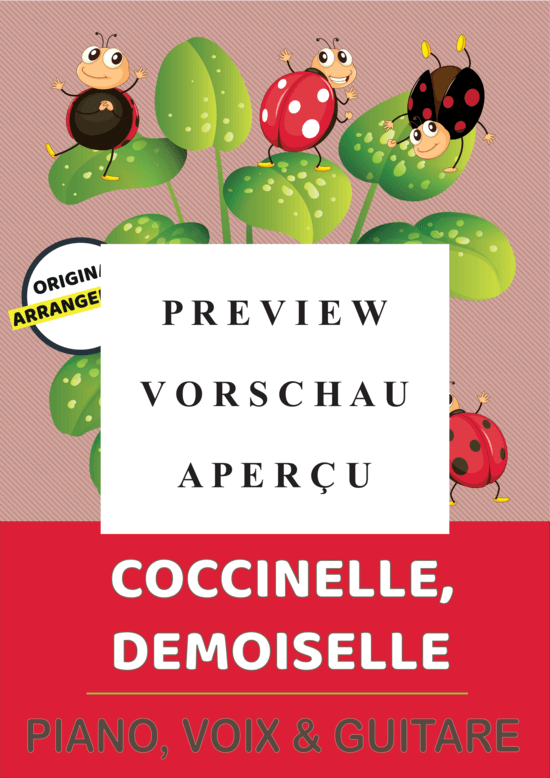 Produktgalerie: Seite 2 von 5 Coccinelle, Demoiselle, , (Gesang + Klavier, Gitarre)