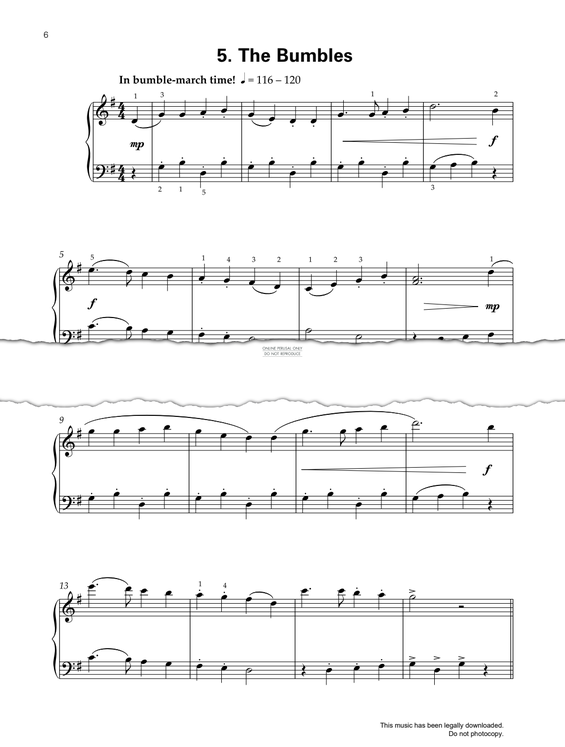 Produktgalerie: Seite 1 von 1 The Bumbles, Pam Wedgwood, Klavier
