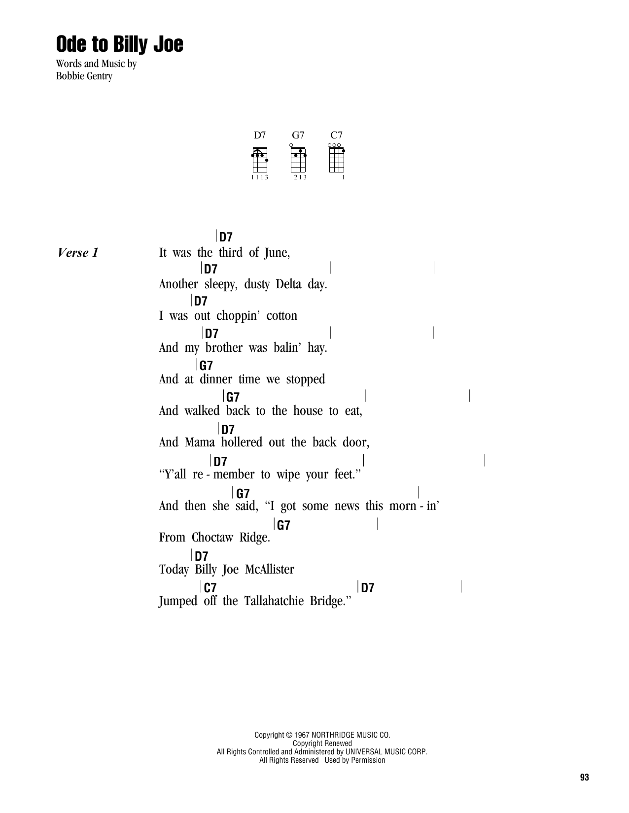 Product gallery: Page 1 of 1 Ode To Billy Joe, Bobbie Gentry