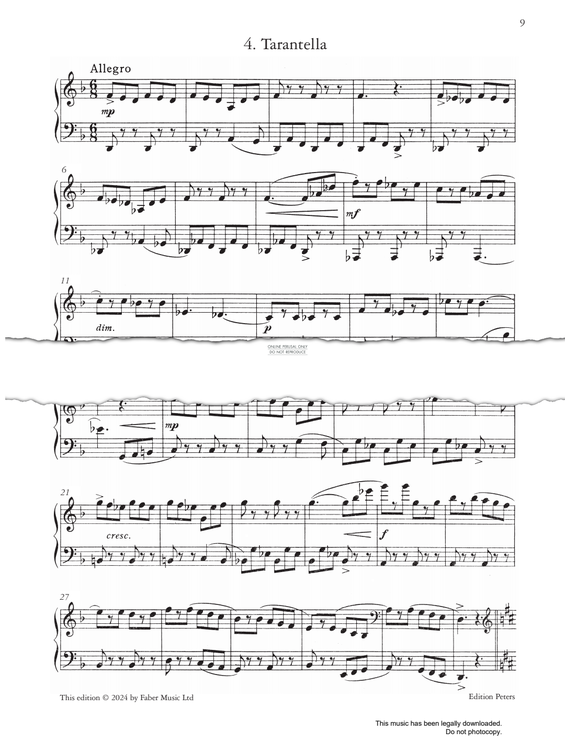 Produktgalerie: Seite 1 von 1 Tarantella Op.65, Sergei Prokofiev, Klavier