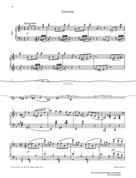 Produktgalerie: Seite 1 von 1 Gavotte (from 'Cinderella' Three Pieces Op.95), Sergei Prokofiev, Klavier