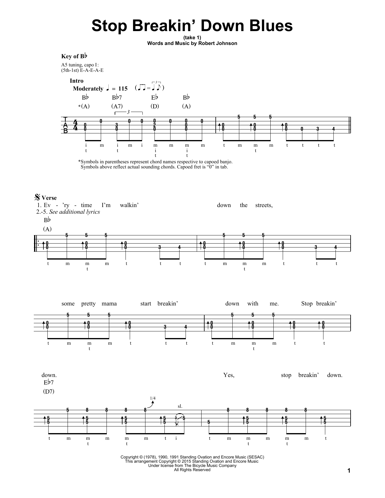 Produktgalerie: Seite 1 von 1 Stop Breakin' Down Blues, Robert Johnson, Banjo
