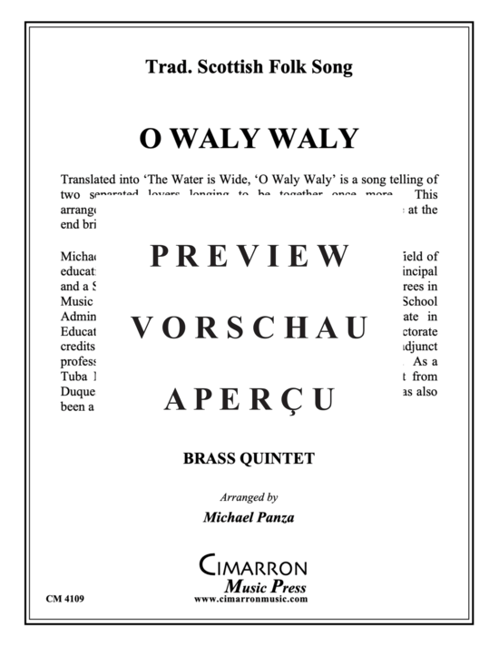 Produktgalerie: Seite 2 von 10 Water is Wide, The , , (Blechbläser Quintett)