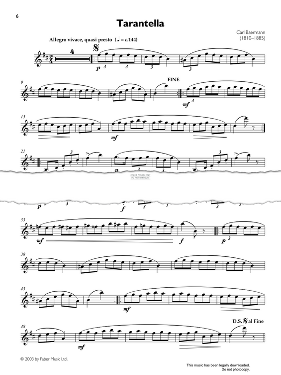 Product gallery: Page 1 of 1 Tarantella, Carl Baermann