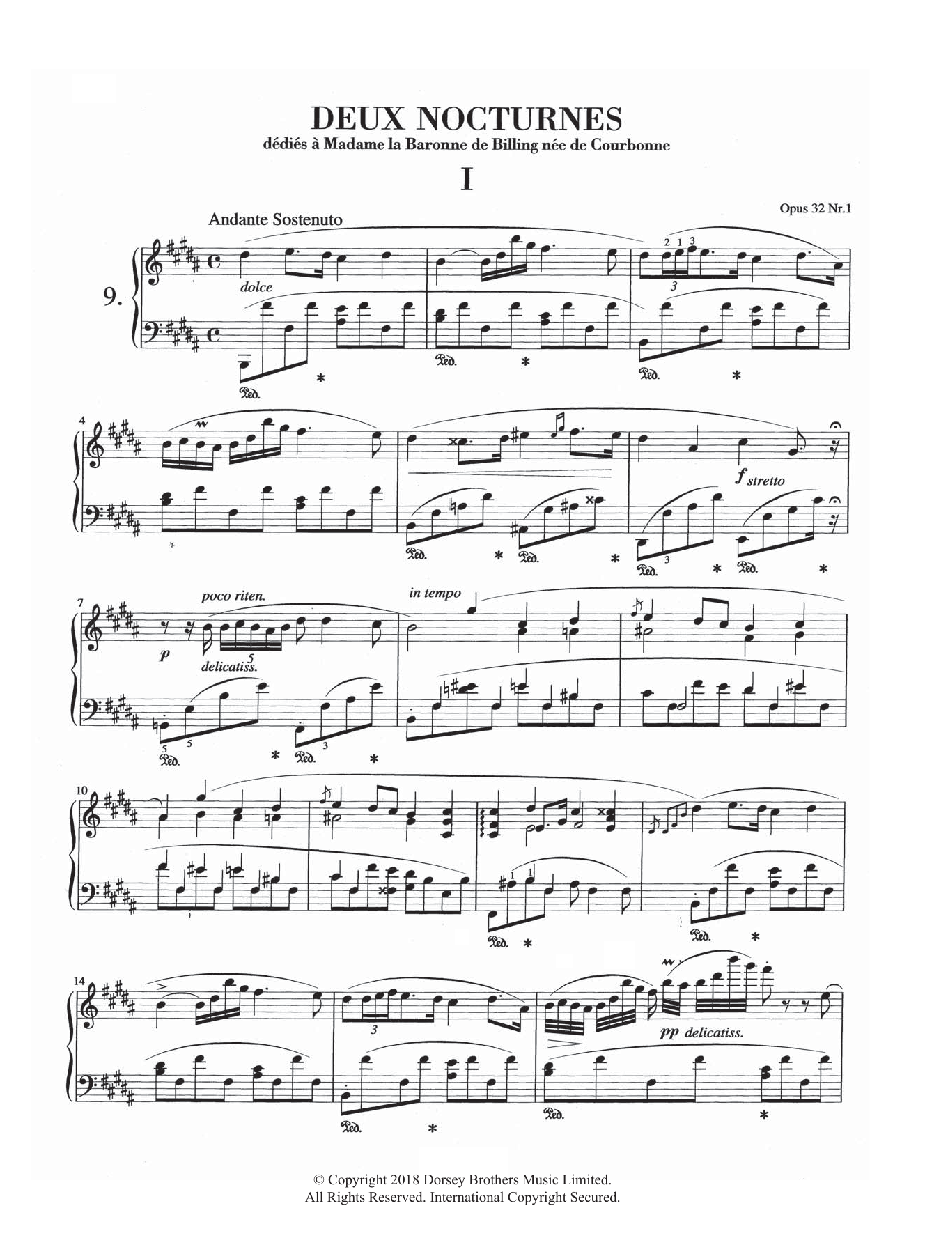 Product picture to: Nocturne in B Major, Op.32, No.1