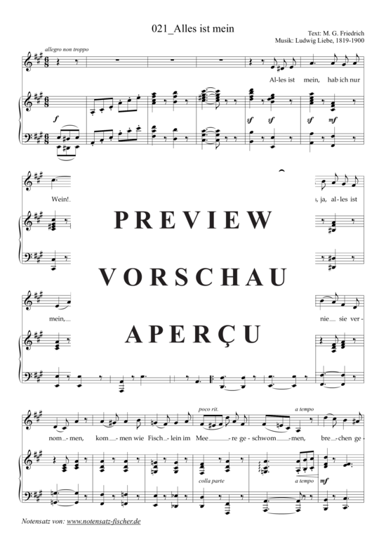 Product gallery: Page 2 of 4 Alles ist mein , , (voice + piano)