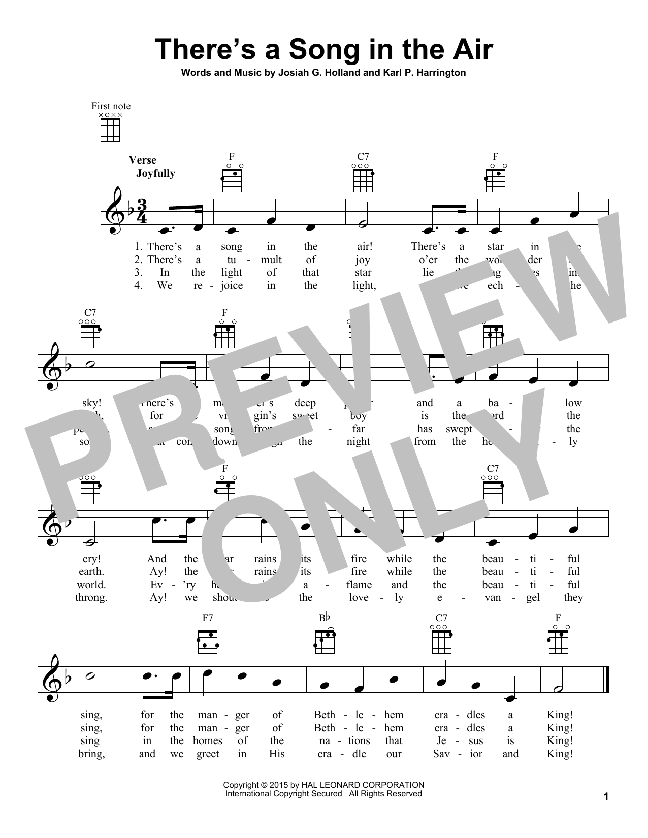 Product gallery: Page 1 of 1 There's A Song In The Air, Karl P. Harrington