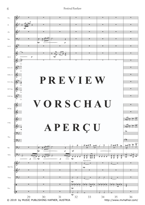 Product gallery: Page 11 of 11 Festival Fanfare, , (large wind orchestra)