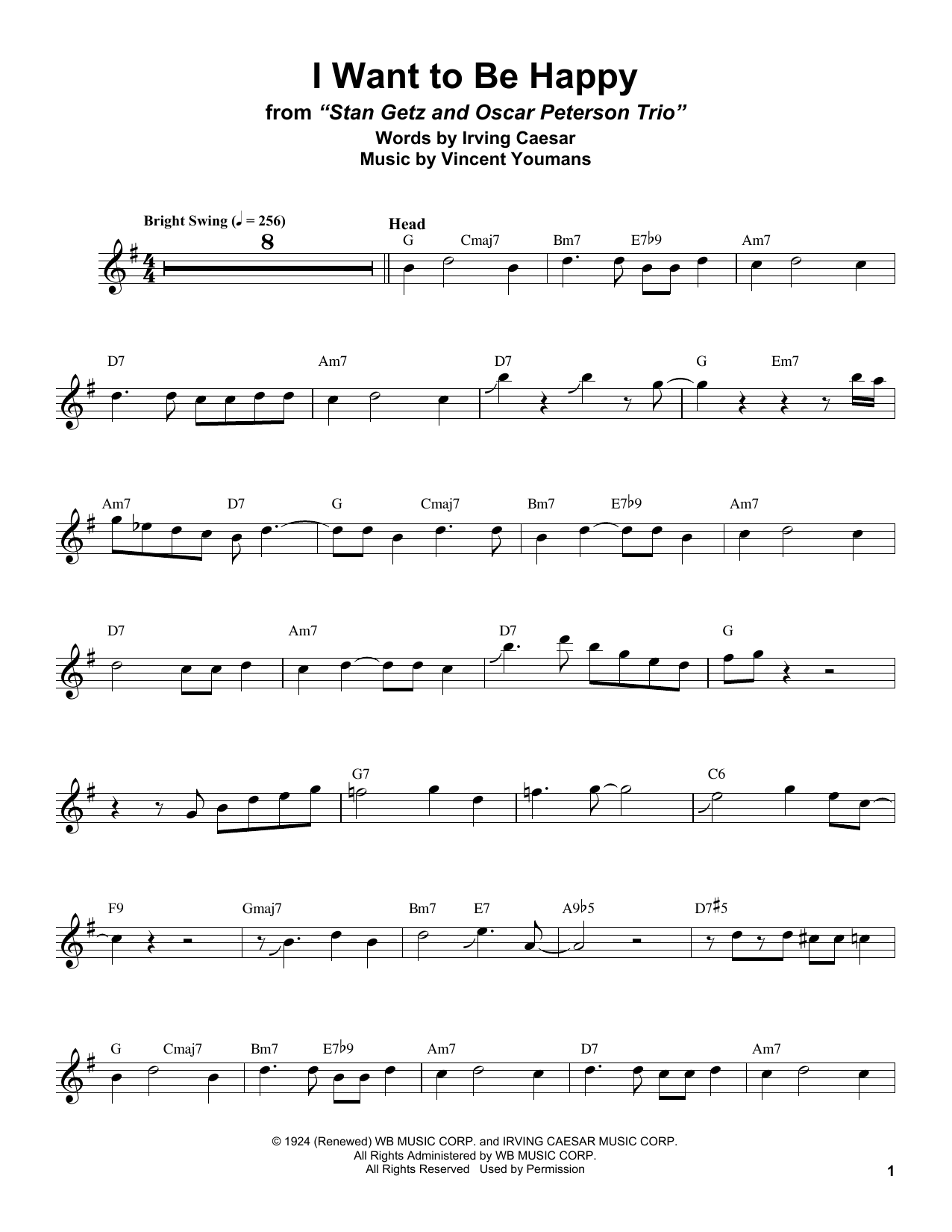 Product gallery: Page 1 of 1 I Want To Be Happy, Stan Getz