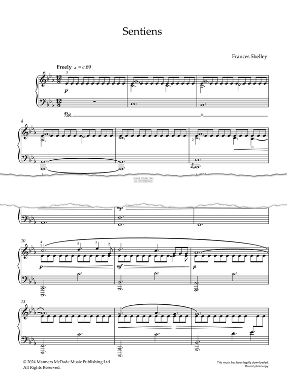 Produktgalerie: Seite 1 von 1 Sentiens, Frances Shelley, Klavier