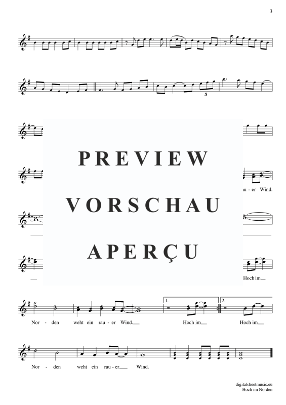 Produktgalerie: Seite 4 von 4 Hoch Im Norden, Santiano, Trompete in B