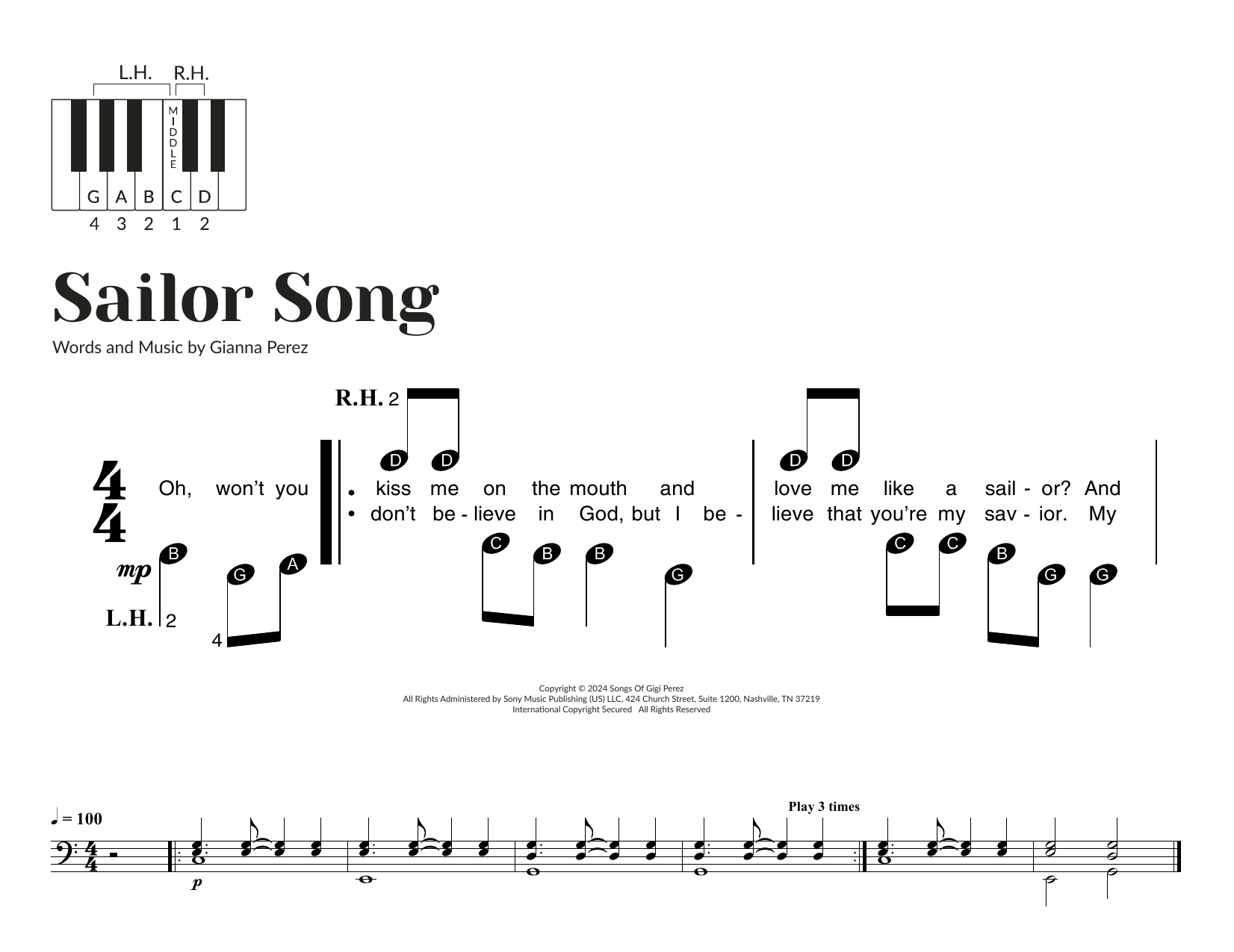 Produktbild zu: Sailor Song