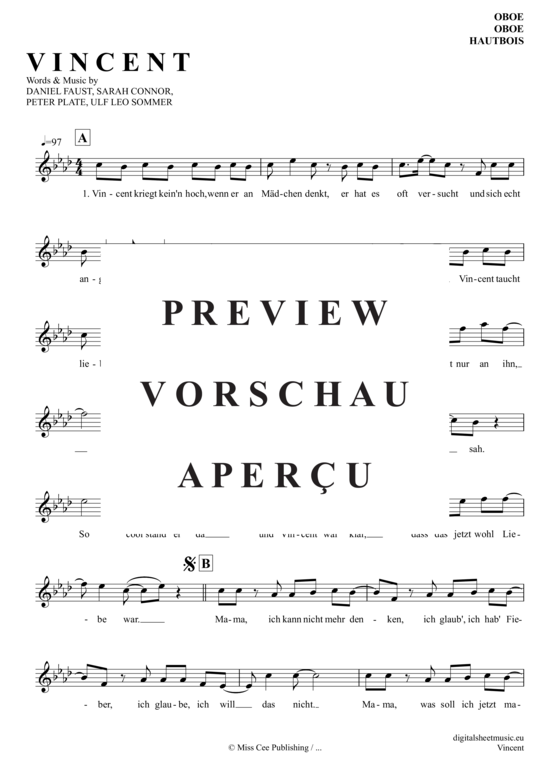 Produktgalerie: Seite 2 von 5 Vincent , Connor, Sarah, (Oboe)