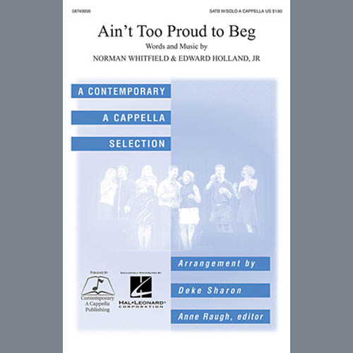 cover: Ain't Too Proud To Beg (arr. Deke Sharon), The Temptations, Chor