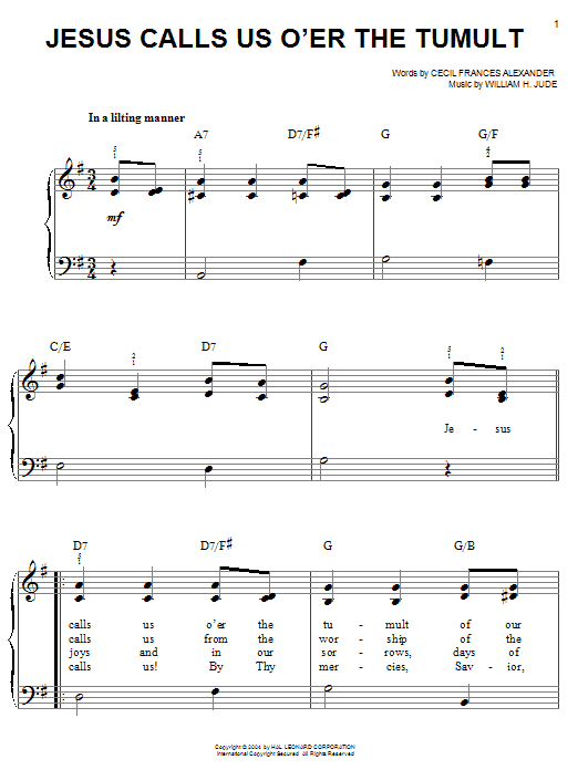 Produktbild zu: Jesus Calls Us O'er The Tumult