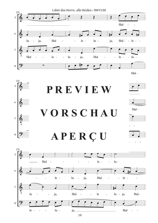 gallery: Motette Lobet den Herrn, alle Heiden BWV 230 , , (Gemischter Chor)