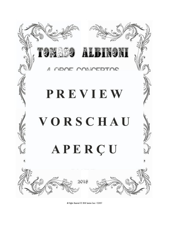 Product gallery: Page 2 of 11 Four Oboe Concertos Op.9, , Solo Oboe, String Ensemble, and Harpsichord (B.C.)