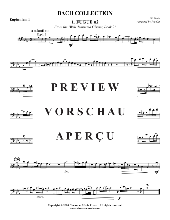 Product gallery: Page 18 of 21 Bach Collection 4 Stücke , , (Tuba Quartet: 2x Baritone, 2xTuba)