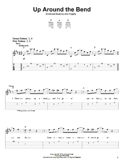 Product gallery: Page 1 of 1 Up Around The Bend, Creedence Clearwater Revival