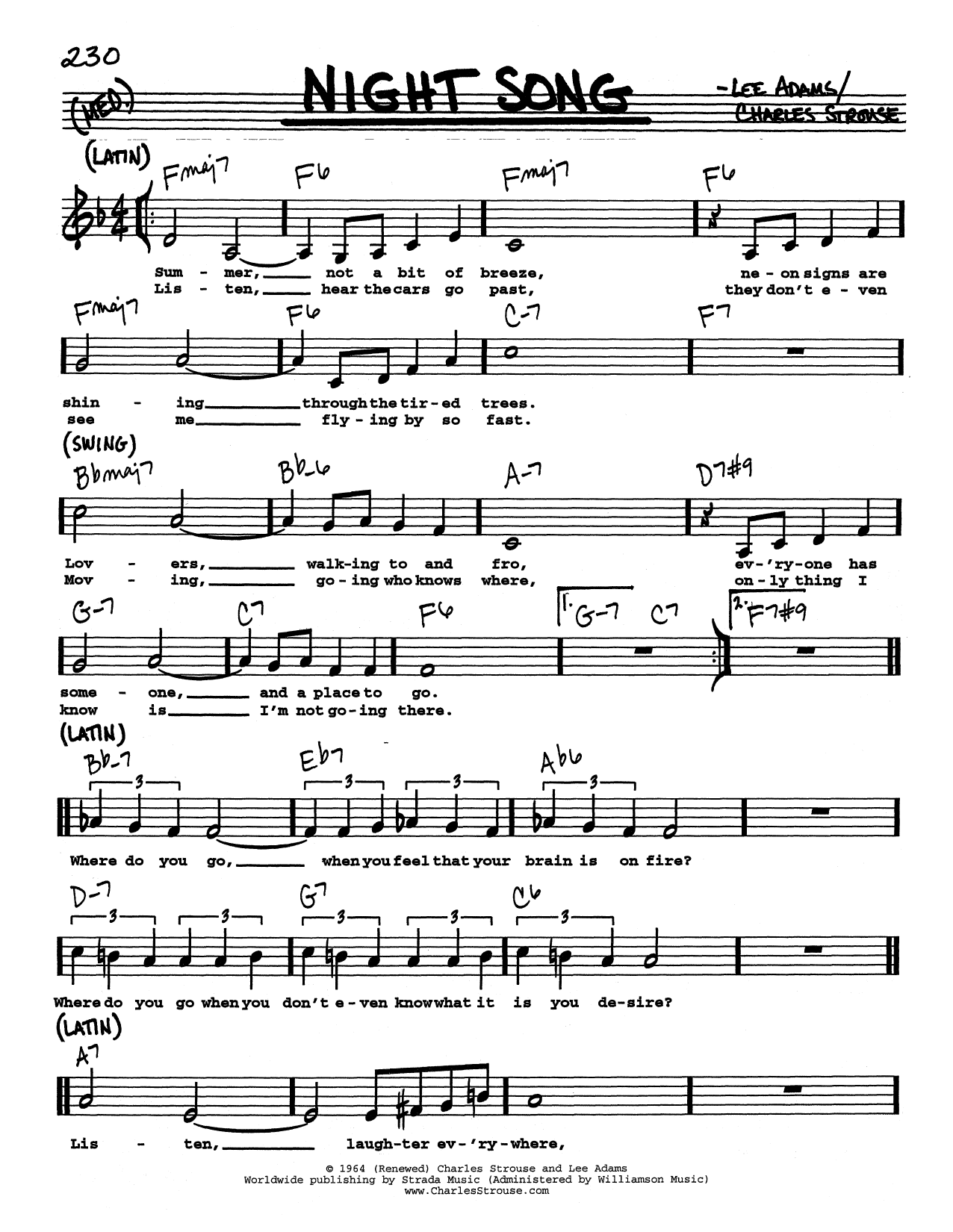 Produktbild zu: Night Song (Low Voice)