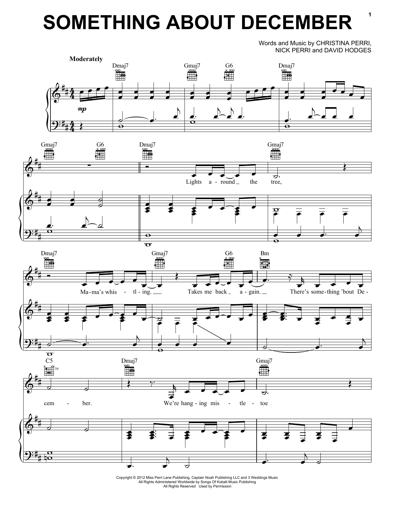 Produktgalerie: Seite 1 von 1 Something About December, Christina Perri, Gesang, Gitarre, Klavier