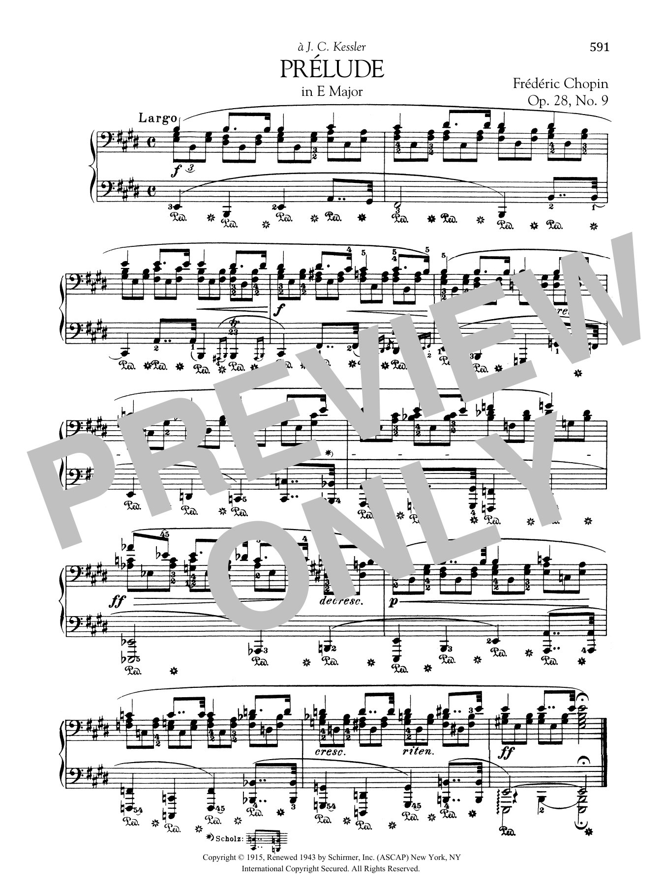 Product gallery: Page 1 of 1 Prélude in E Major, Op. 28, No. 9, Frédéric Chopin