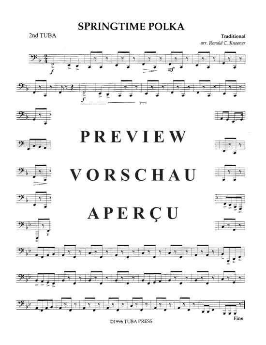 Product gallery: Page 10 of 10 Springtime Polka , , (Tuba Quartett EETT)
