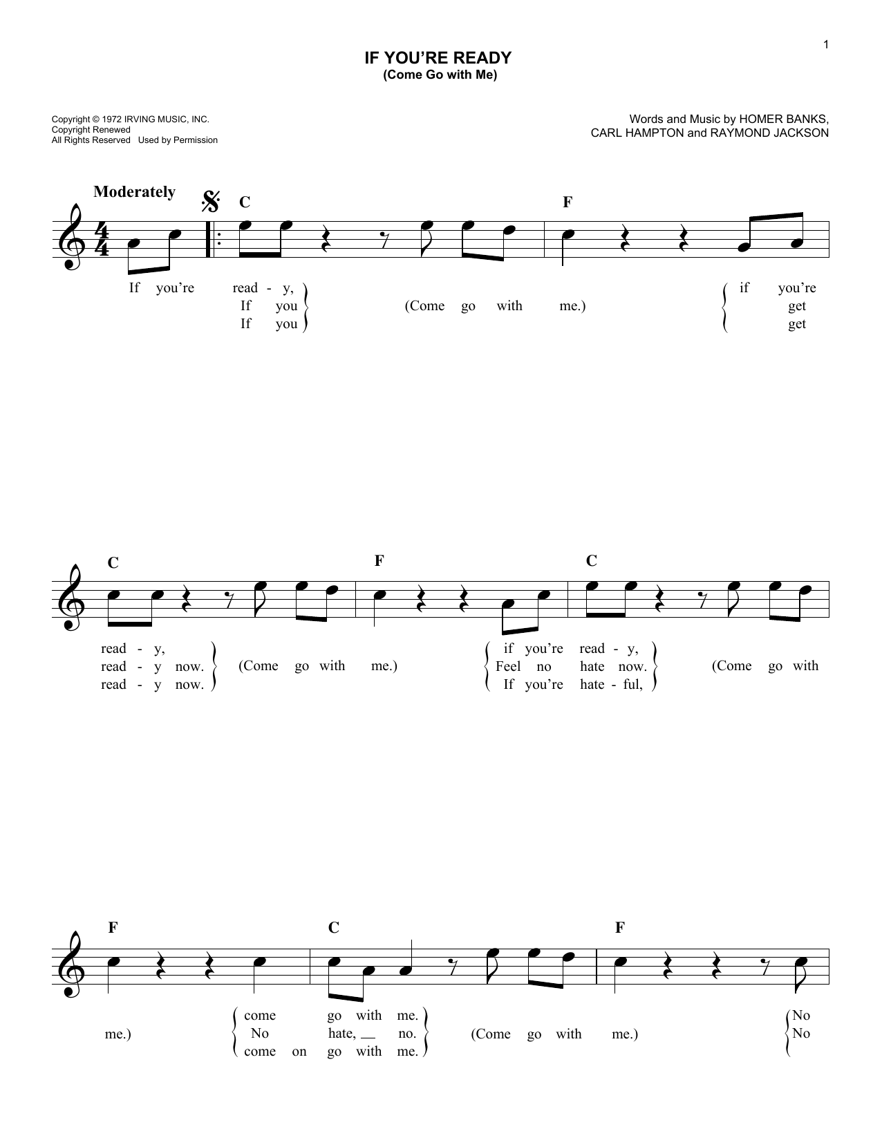 Produktbild zu: If You're Ready (Come Go With Me)