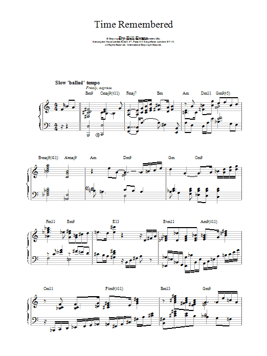 Product gallery: Page 1 of 1 Time Remembered, Bill Evans