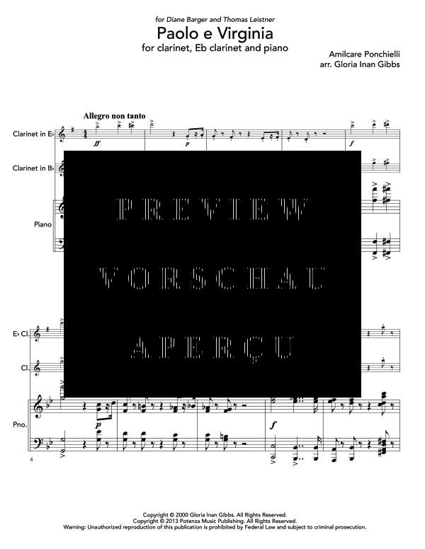 gallery: Paolo e Virginia, , (Trio Klarinette in B, Klarienette in Es und Klavier)