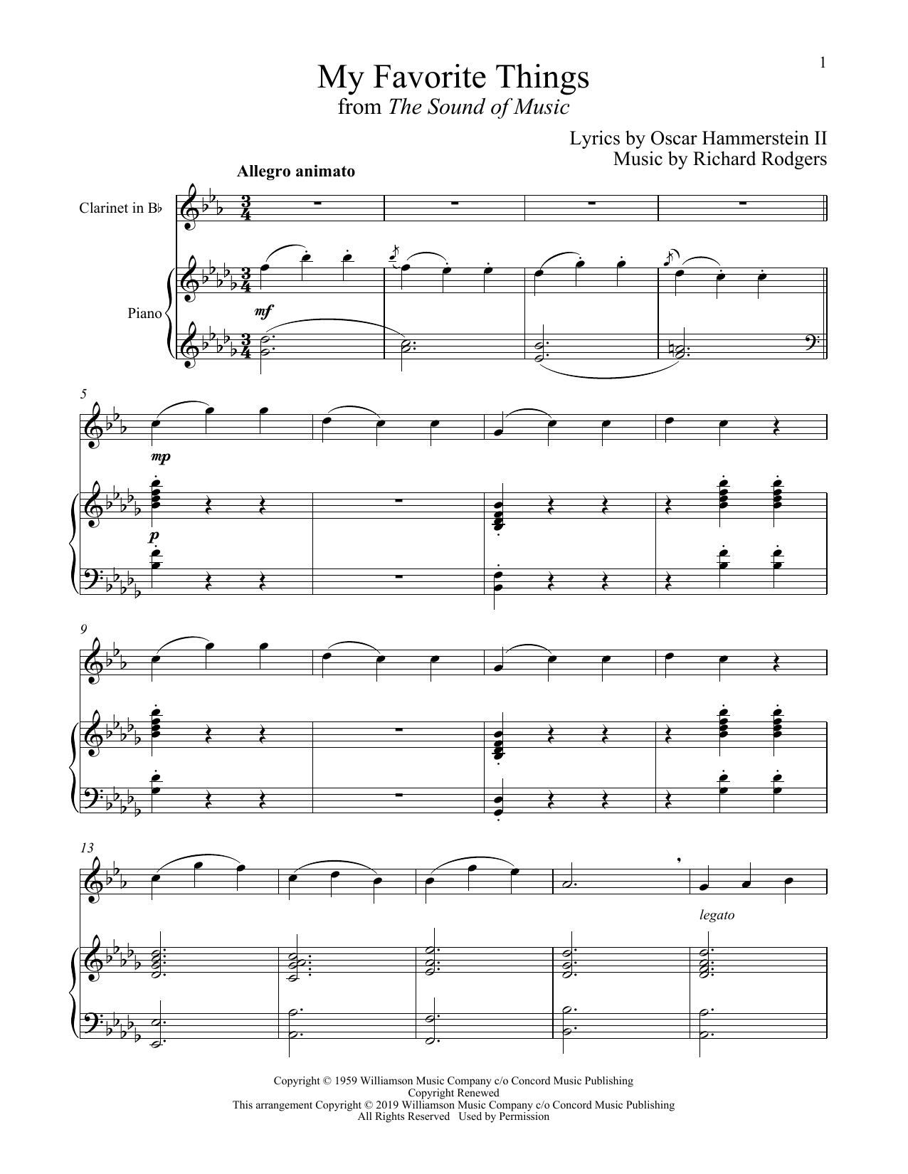 Produktbild zu: My Favorite Things (from The Sound of Music)
