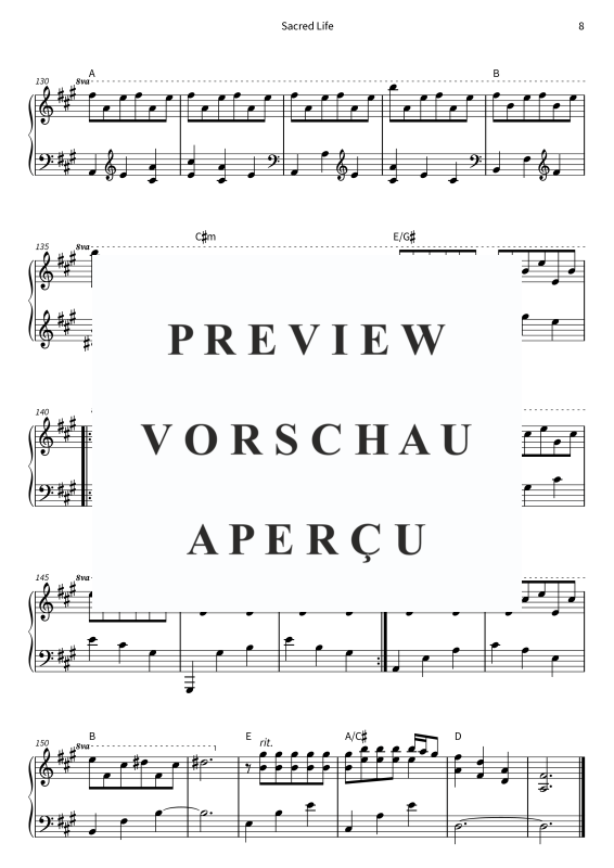 Produktgalerie: Seite 10 von 10 Sacred Life, Marco Wolf, Klavier Solo