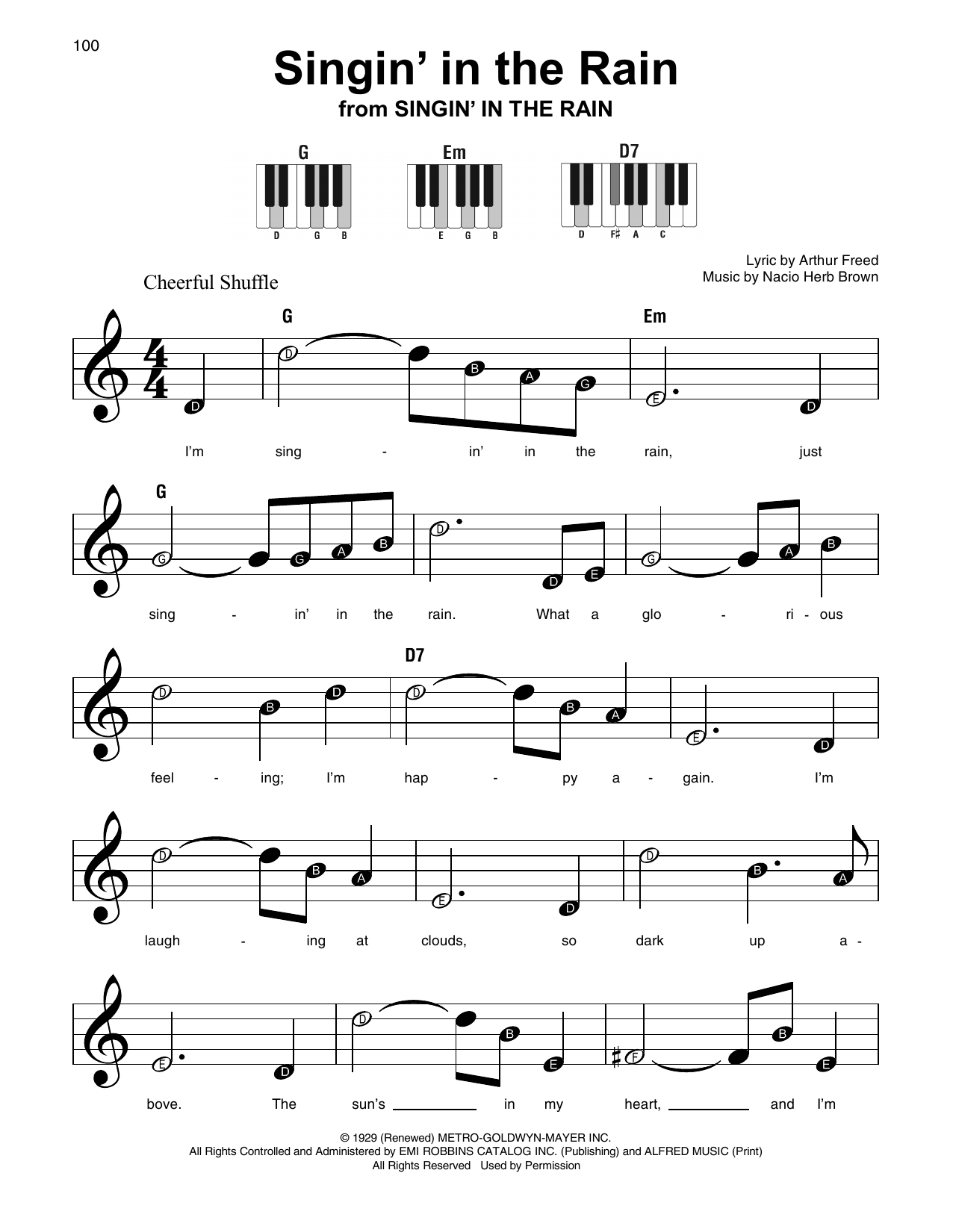 Produktbild zu: Singin' In The Rain