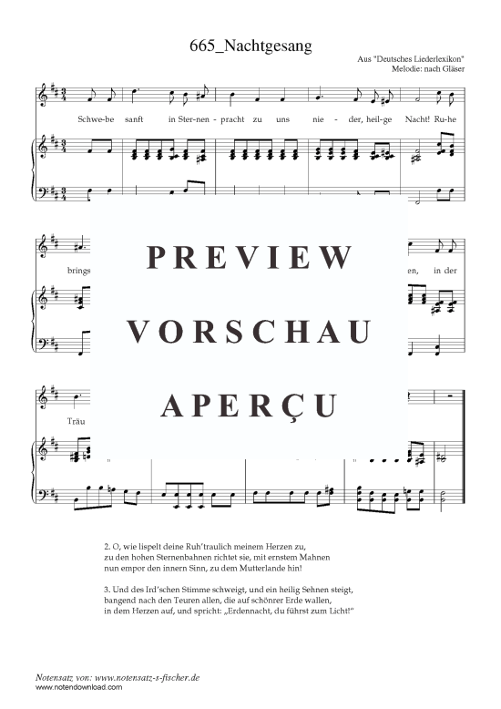 Product picture to: Nachtgesang Aus "Deutsches Liederlexikon" A. Härtel (1865)