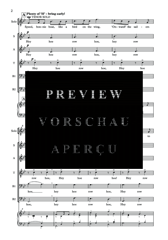 Produktgalerie: Seite 5 von 11 The Skye Boat Song, , Tenor Solo, Gemischter Chor und Klavier