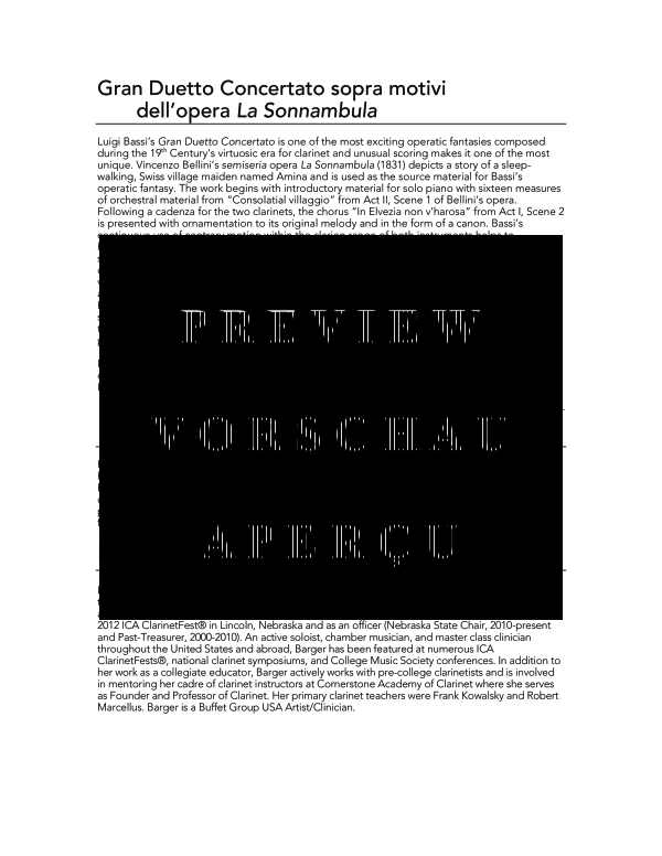 Produktgalerie: Seite 4 von 11 Gran Duetto Concertato sopra motivi dell´opera La Sonnambula, , (Trio Klarinette in Es, Klarinette in B und Klavier)
