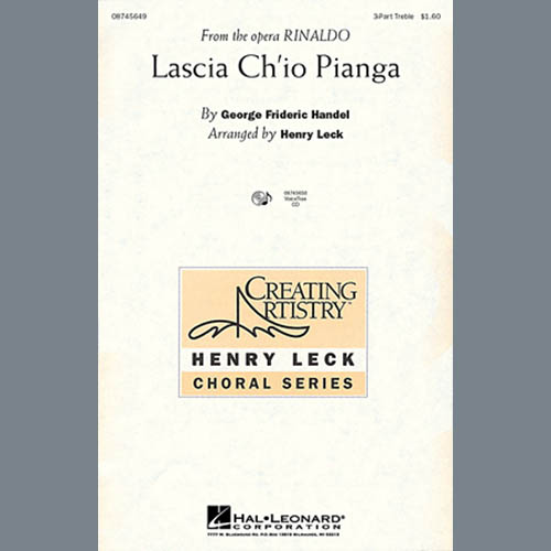 cover: Lascia Ch'io Pianga, George Frideric Handel