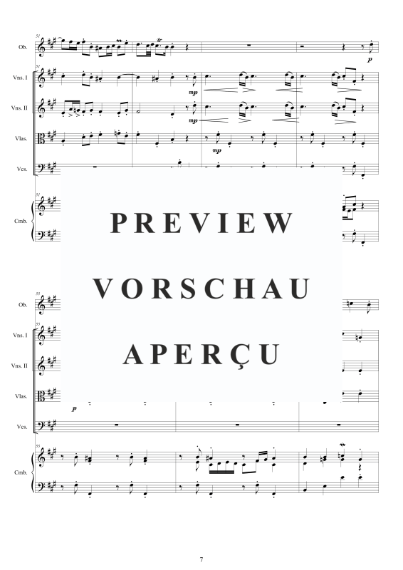 Produktgalerie: Seite 8 von 11 Concerto in A major, , Oboe und Kammerorchester