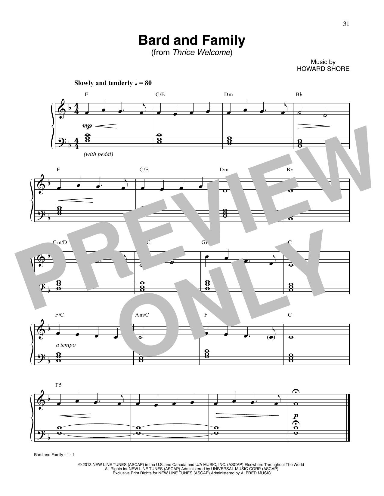 Produktbild zu: Bard And Family (from The Hobbit: The Desolation of Smaug)