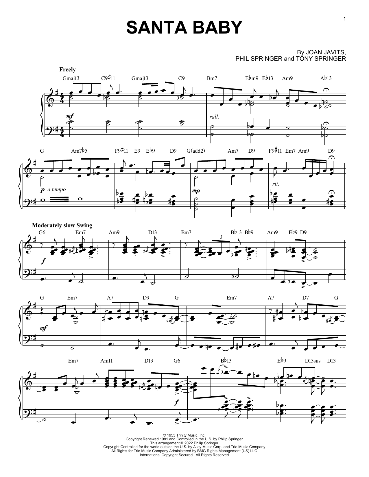 Produktbild zu: Santa Baby [Jazz version] (arr. Brent Edstrom)